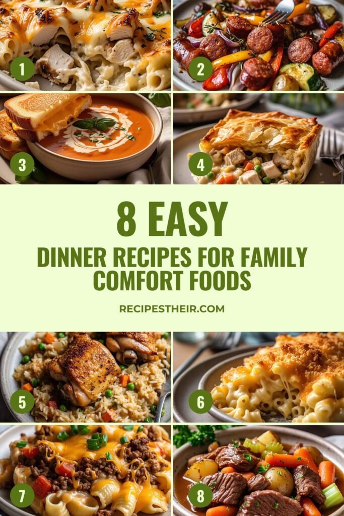 8 Easy Dinner Recipes for Family Comfort Foods