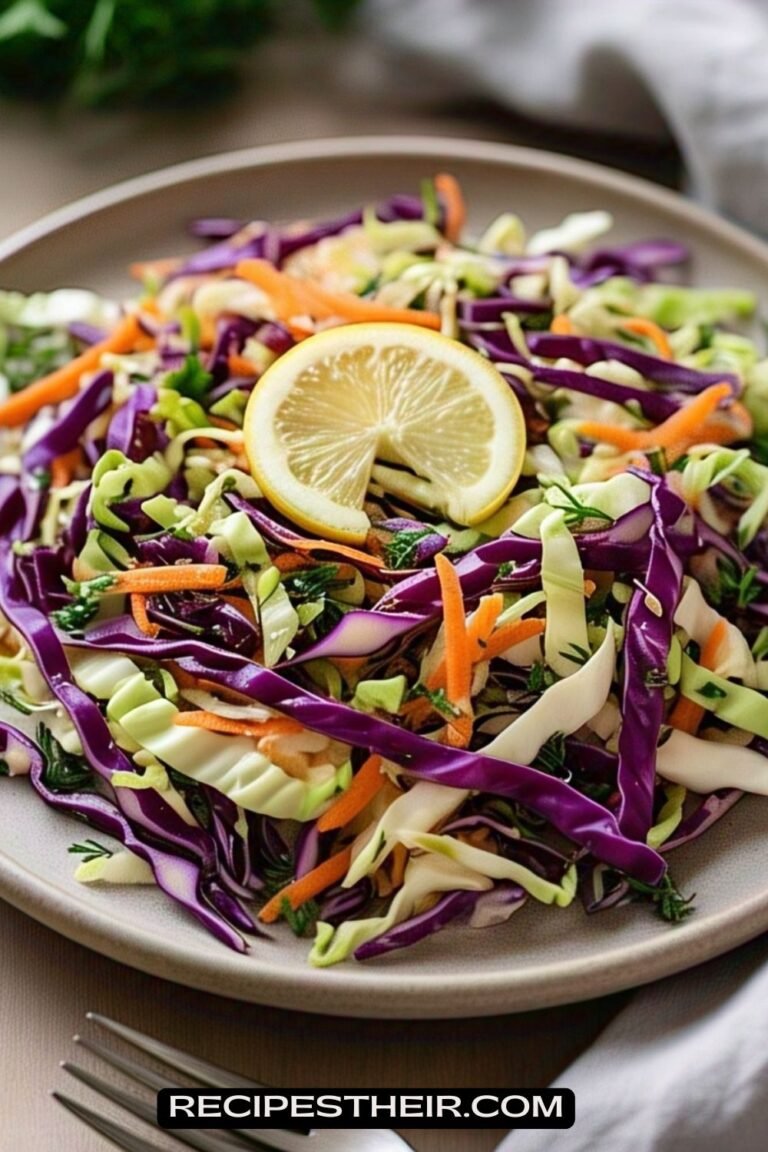 Cabbage Salad with Lemon Vinaigrette