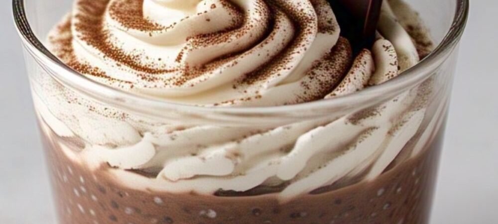 High Protein Chocolate Chia Pudding