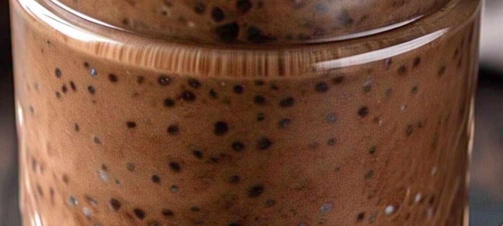 High Protein Chocolate Peanut Butter Chia Pudding