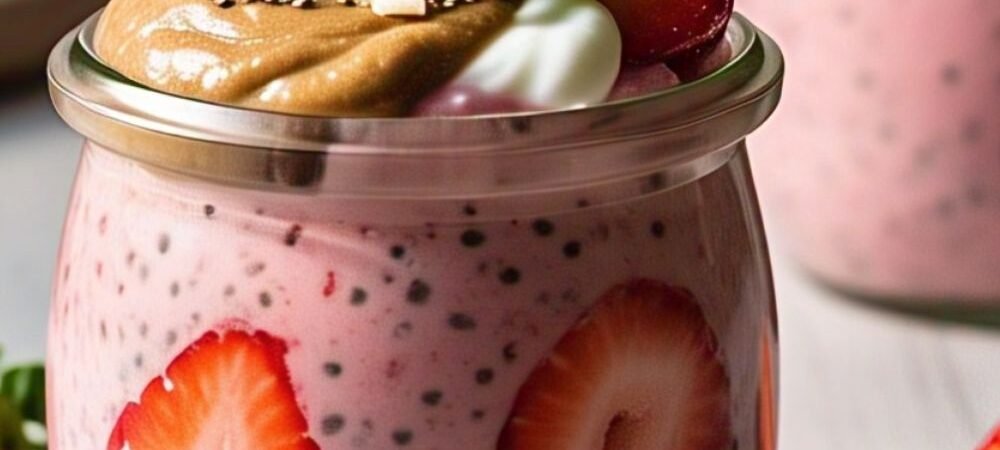 High-Protein Strawberry Chia Seed Pudding
