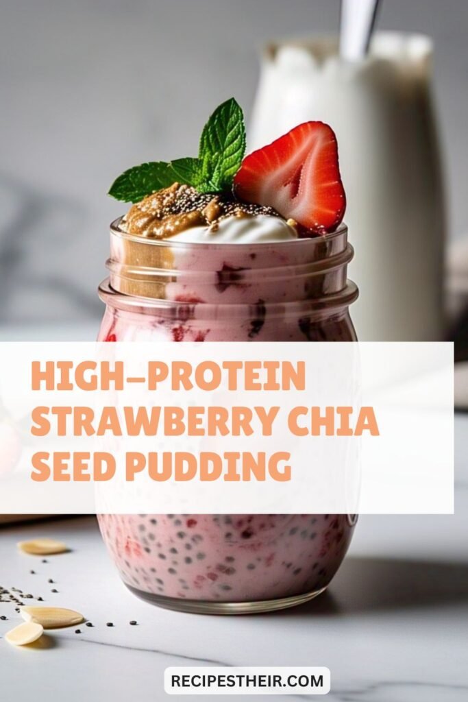 High-Protein Strawberry Chia Seed Pudding