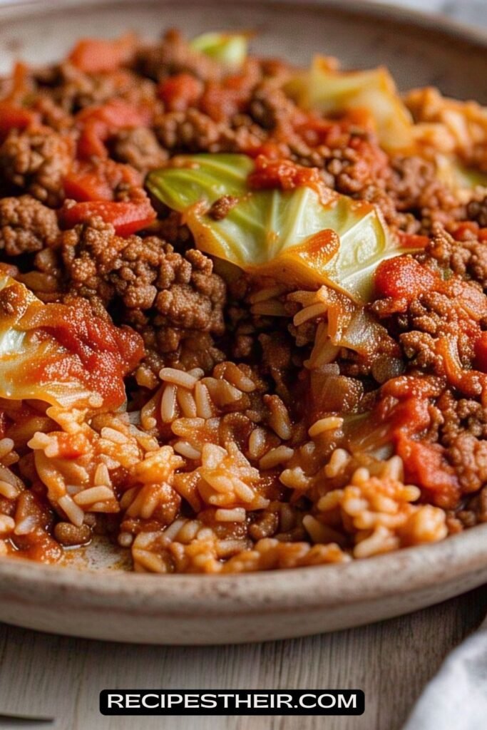 Unstuffed Cabbage Roll Skillet