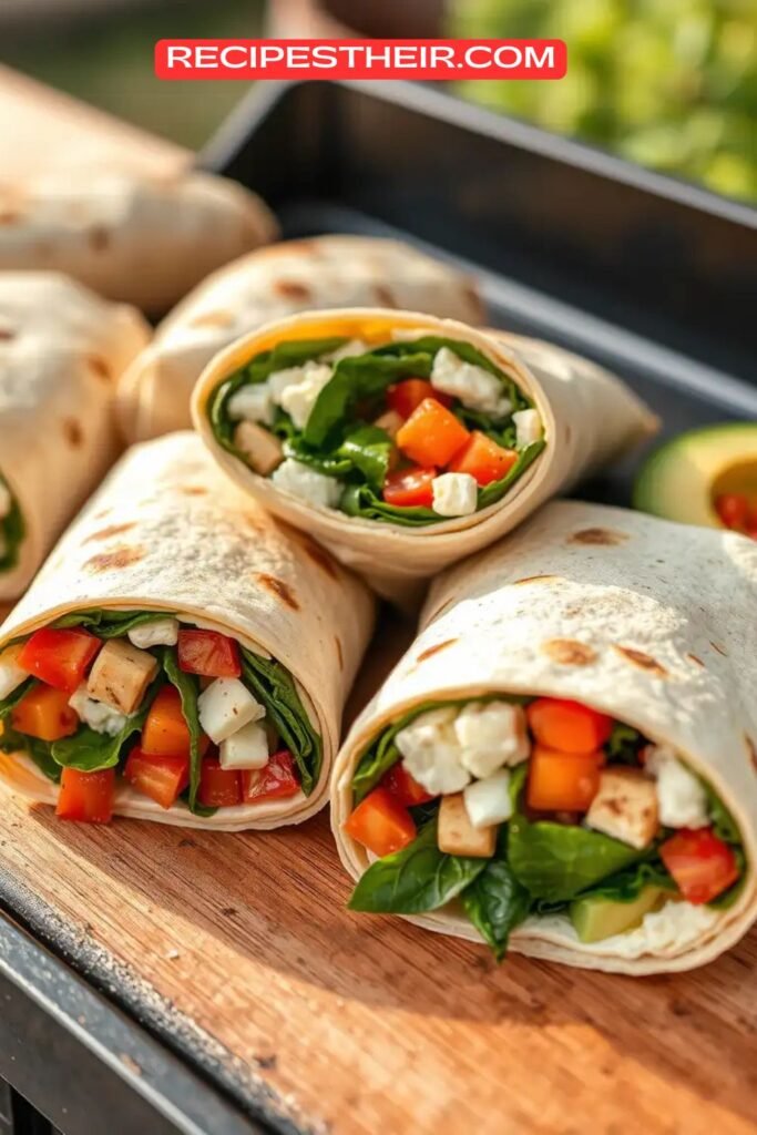 Blackstone Griddle Egg White Breakfast Wraps