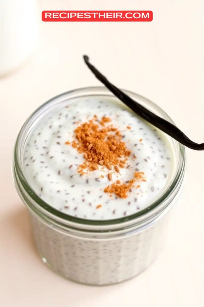 Chia Seed Pudding with Unsweetened Almond Milk and Vanilla