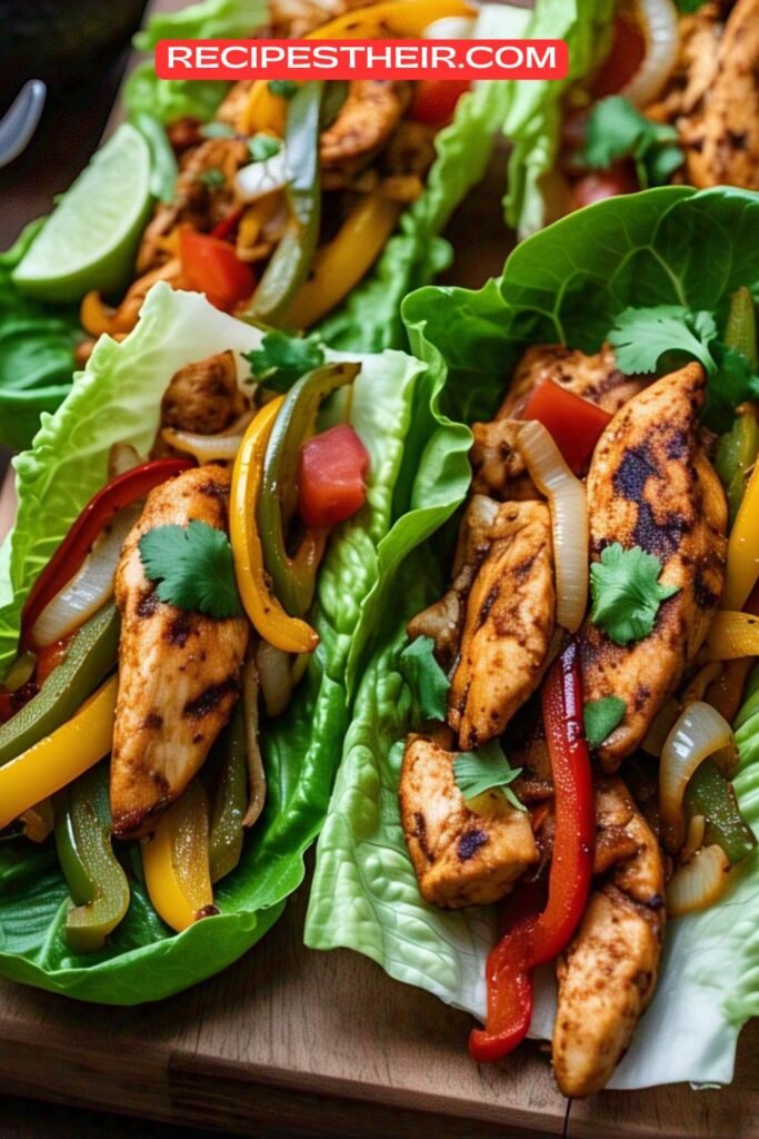 Chicken Fajita Lettuce Wraps