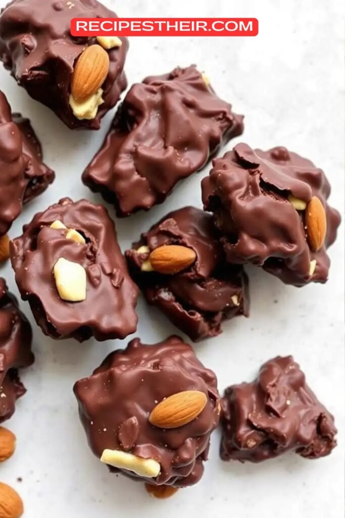 Dark Chocolate and Almond Clusters