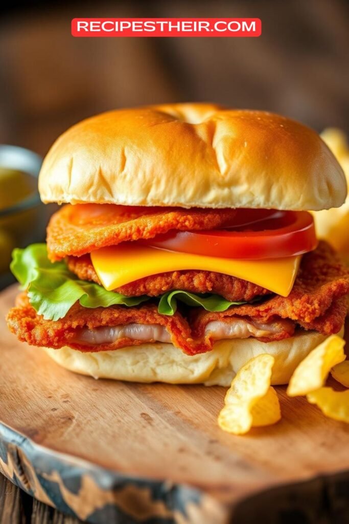 Fried Bologna Sandwich