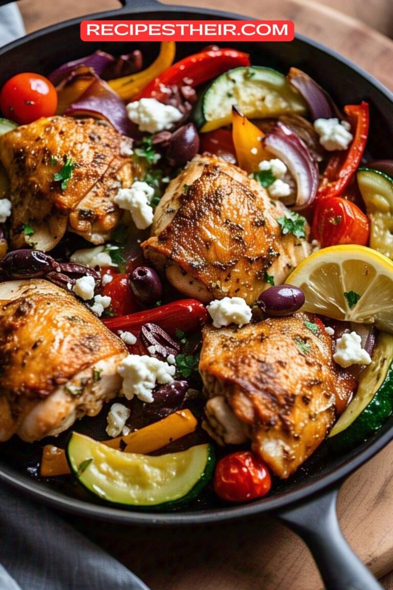 Greek Chicken and Veggie Skillet