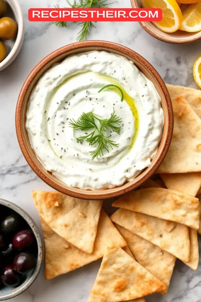 Greek Tzatziki with Pita Chips