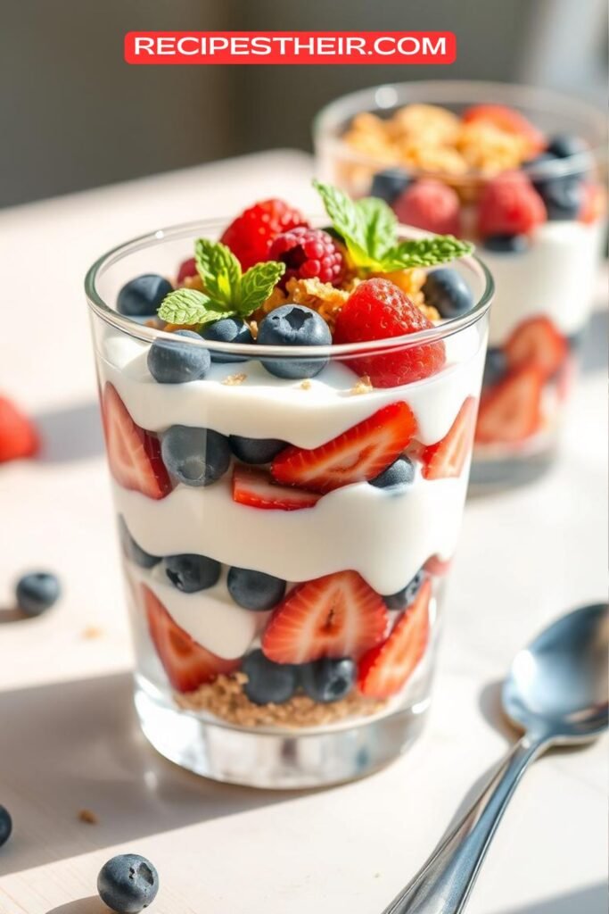Greek Yogurt Parfait with Berries and Chia