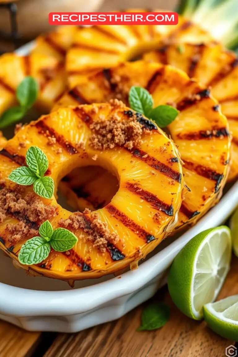 Grilled Pineapple with Cinnamon Sugar