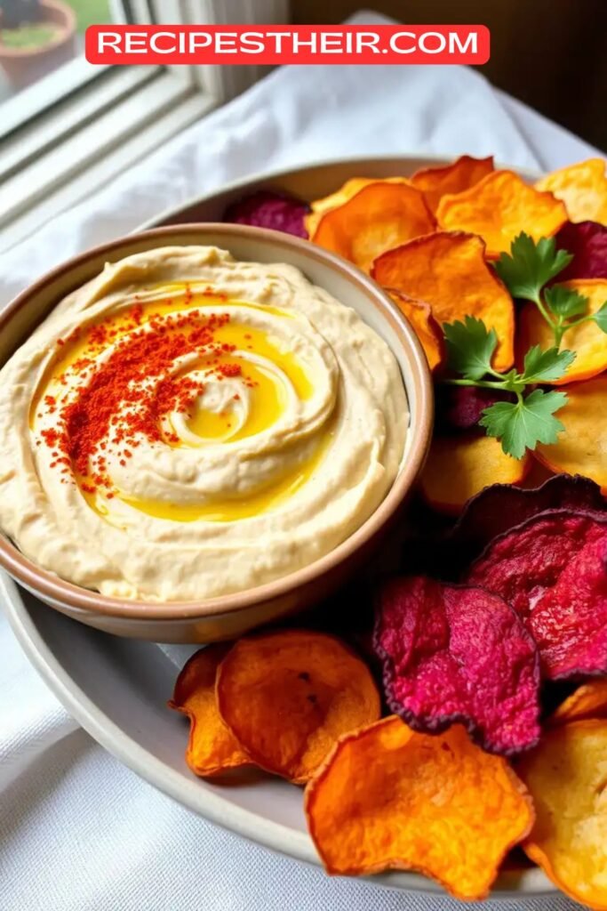 Hummus with Veggie Chips