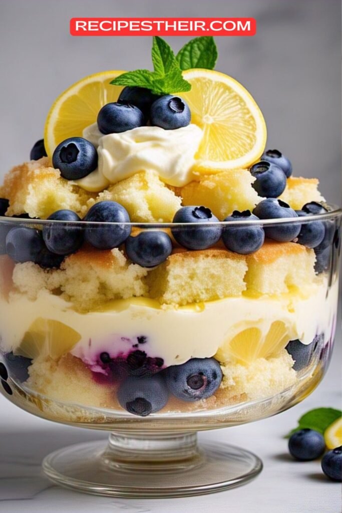 Lemon Blueberry Trifle