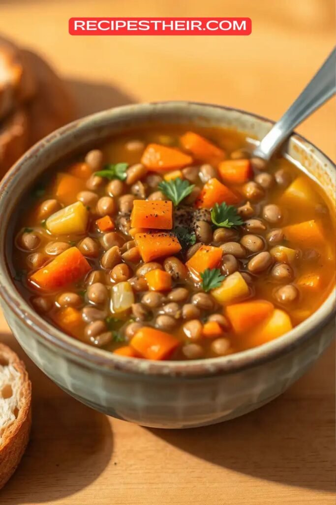 Lentil Soup with Carrots and Celery