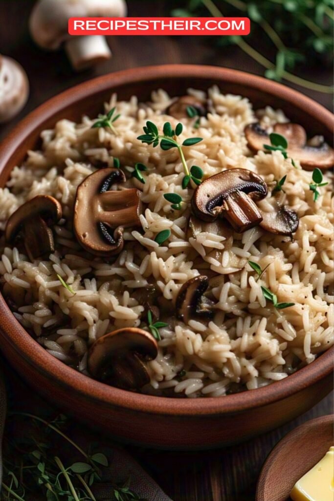 Mushroom and Thyme Rice