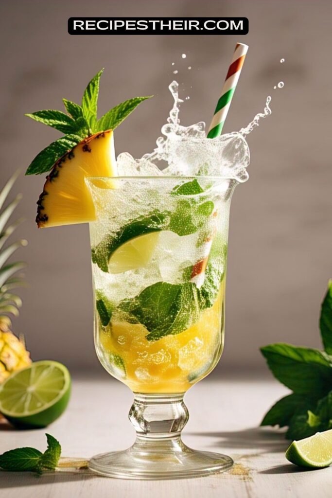 Pineapple Mojito Mocktail