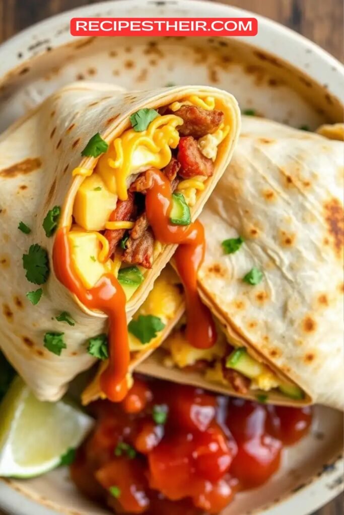 Smashed Breakfast Burritos