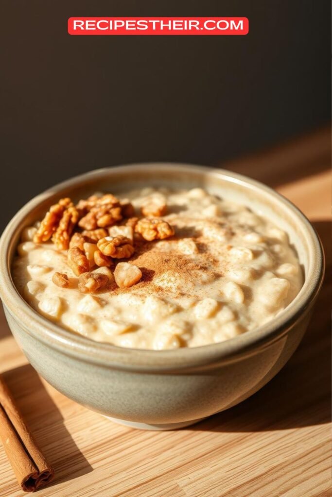 Steel-Cut Oats with Cinnamon and Walnuts