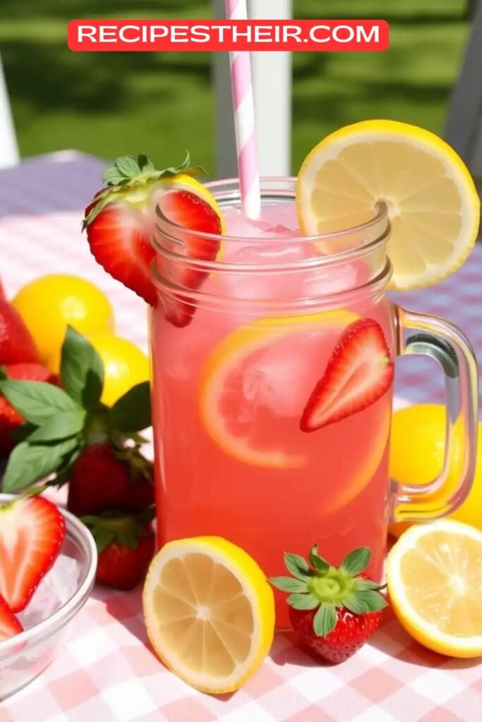 Strawberry Lemonade Mocktail