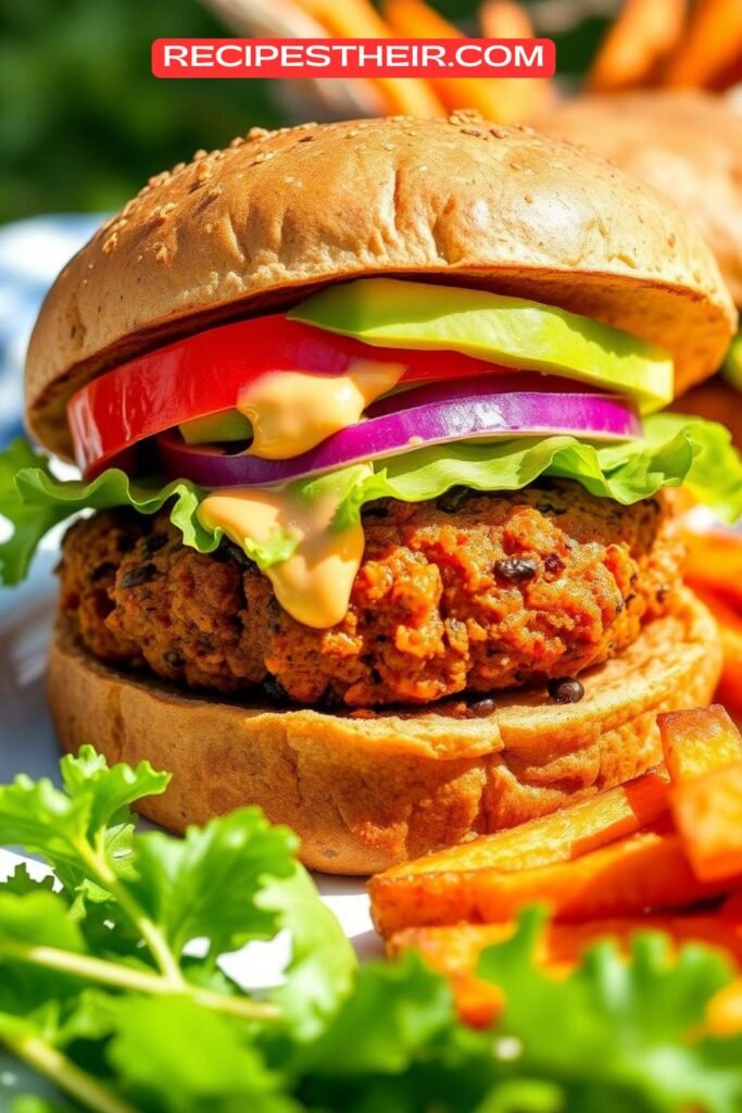 Sweet Potato Black Bean Burgers