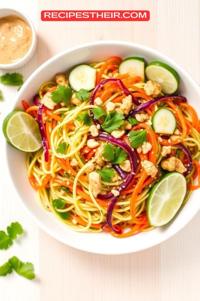 Thai Peanut Zoodle Salad
