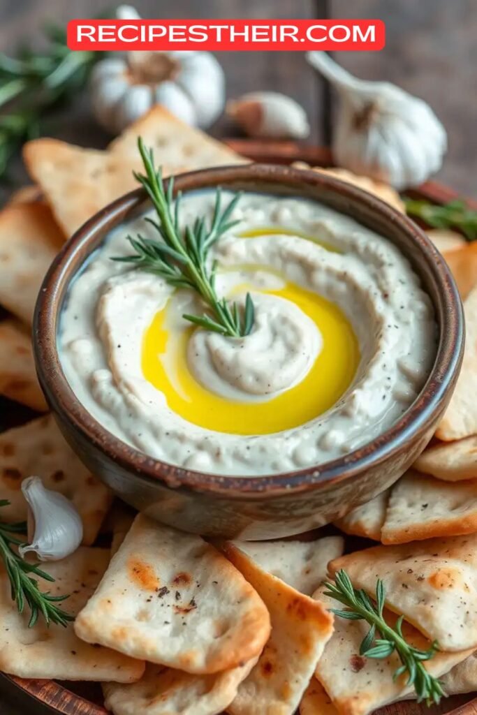 White Bean Dip with Garlic and Rosemary