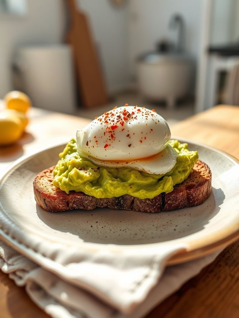 Avocado Egg Toast (Under 300 Calories)