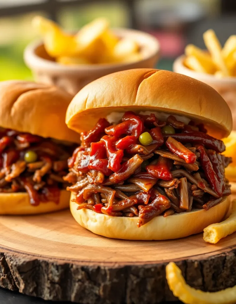 BBQ Round Steak Sandwiches