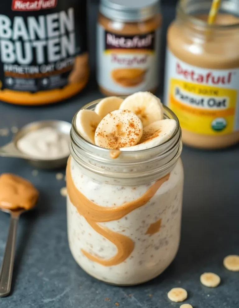 Banana Peanut Butter Protein Oats