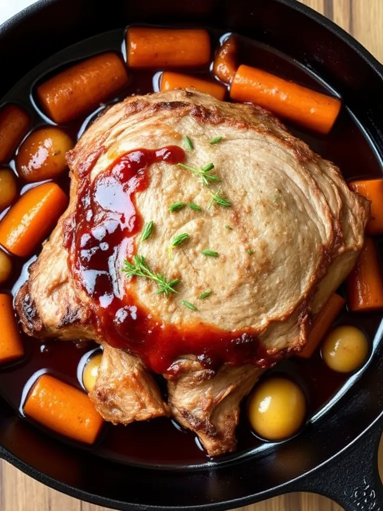 Braised Pork Shoulder with Red Wine
