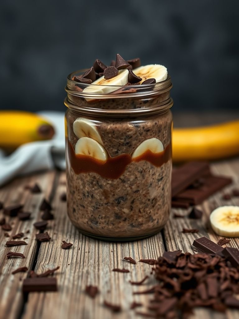 Chocolate Banana Overnight Oats