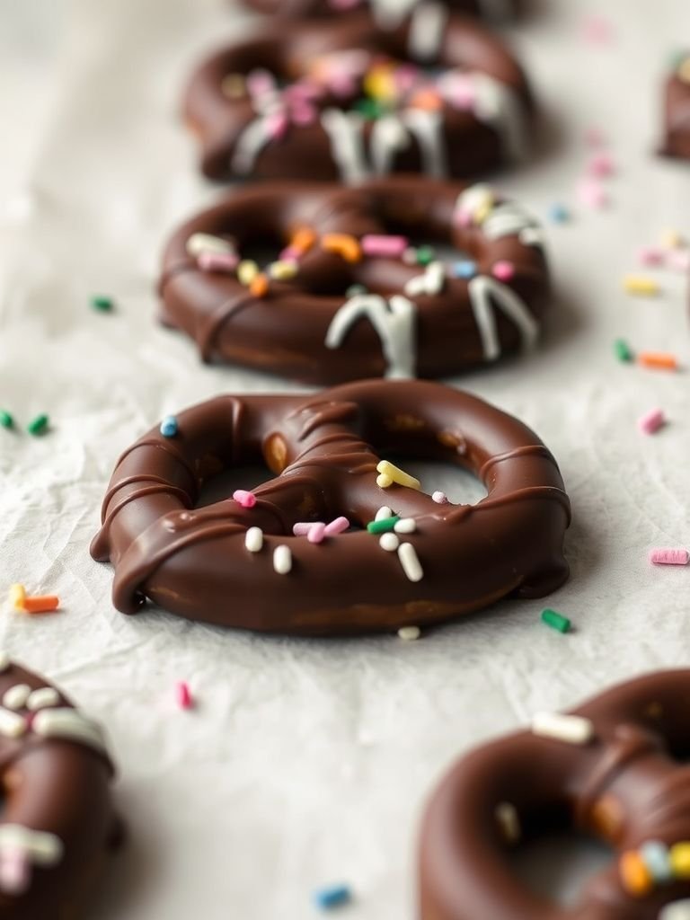 Chocolate-Dipped Pretzels
