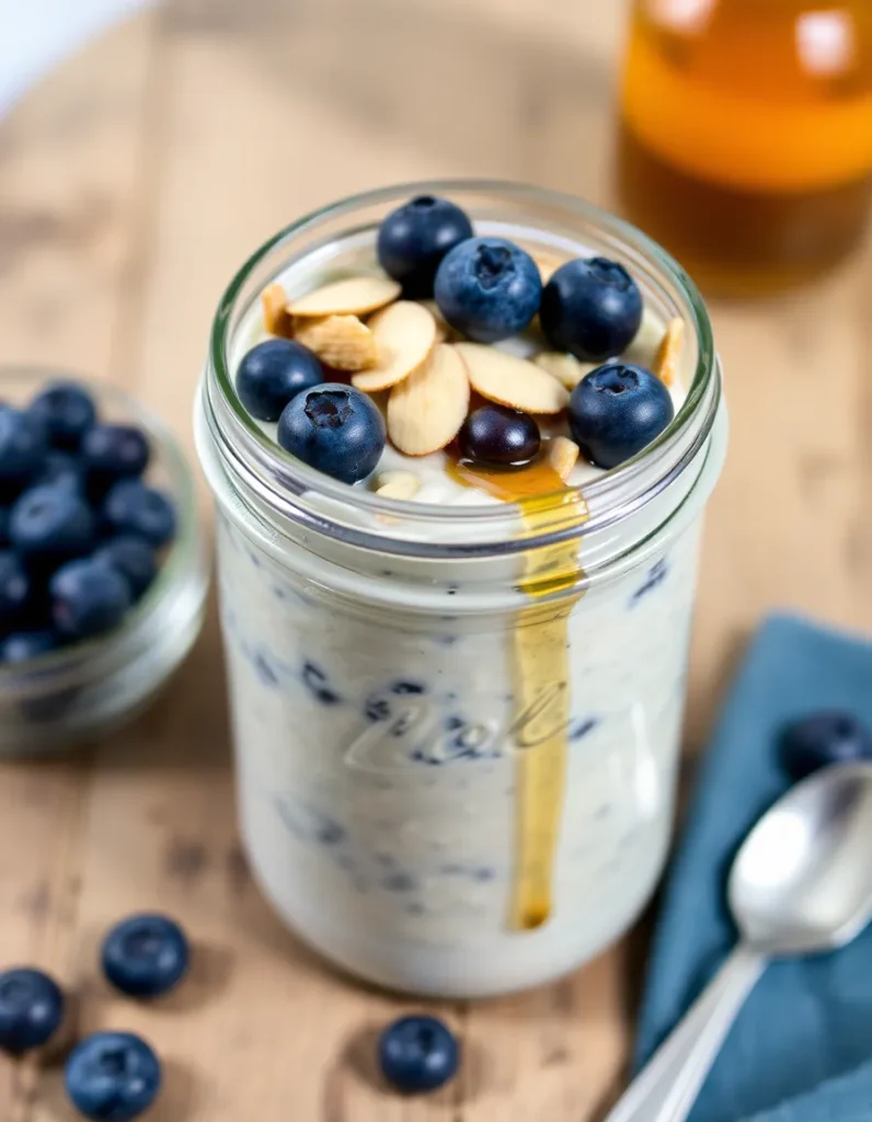 Classic Blueberry Almond Overnight Oats