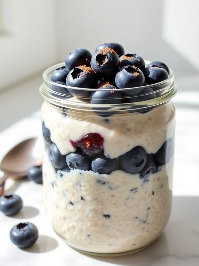 Classic Blueberry Vanilla Overnight Oats