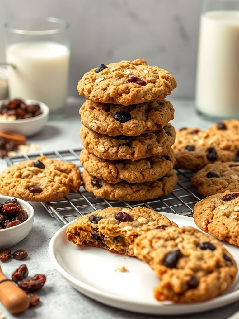Classic Chewy Oatmeal Raisin Cookies