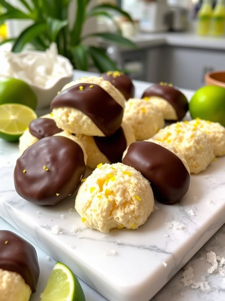 Coconut Lime Macaroons (With a Twist)