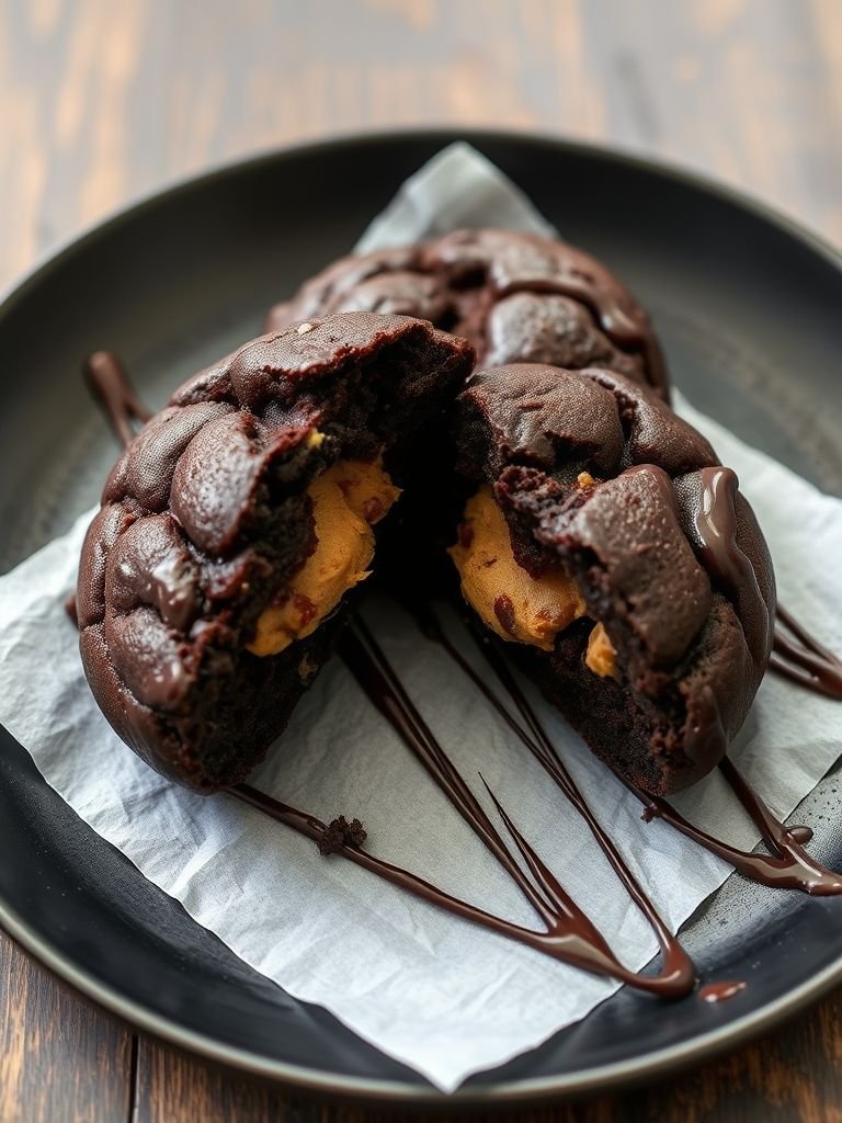 Cookie Dough-Stuffed Brownie Cookies