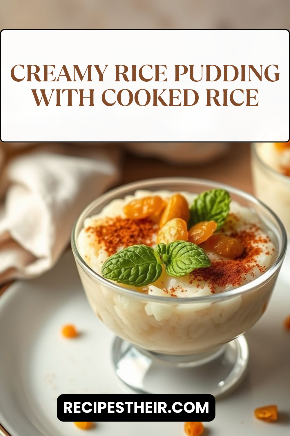 Creamy Rice Pudding with Cooked Rice: Easy & Comforting Dessert Recipe ...