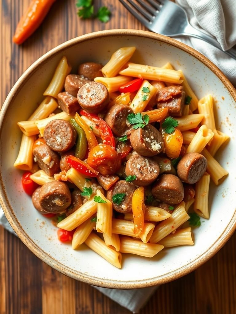 Creamy Sausage and Peppers Pasta