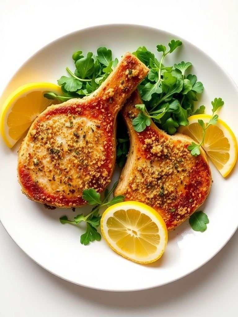 Crispy Parmesan Crusted Pork Chop Recipe