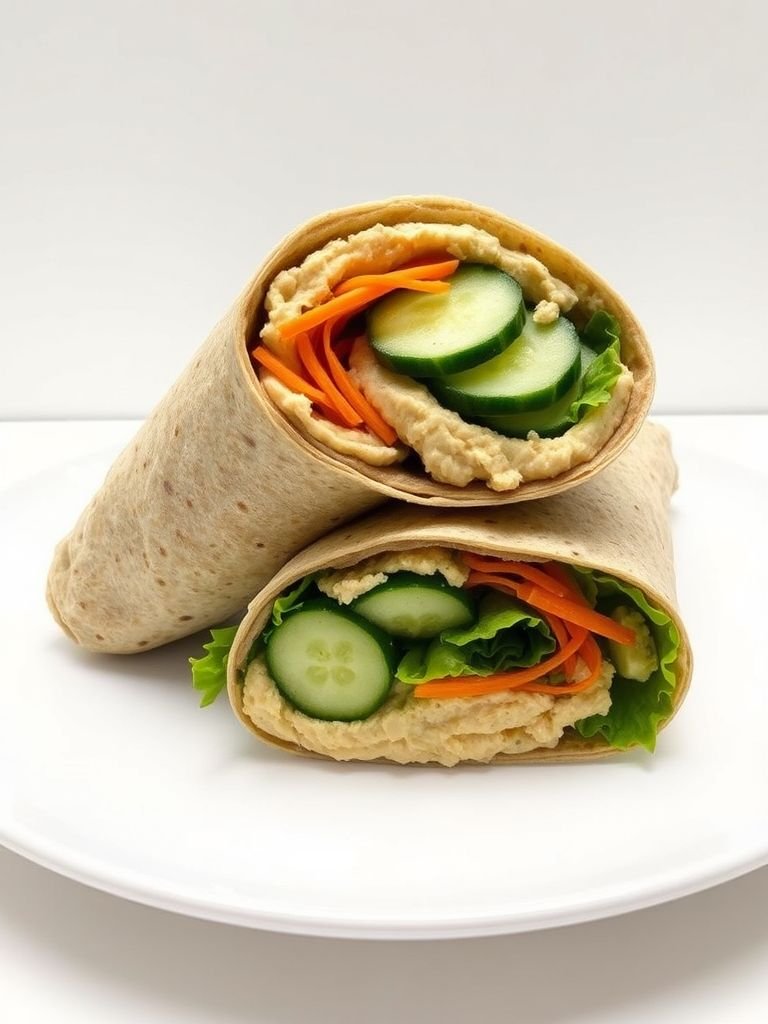 Cucumber and Hummus Wrap