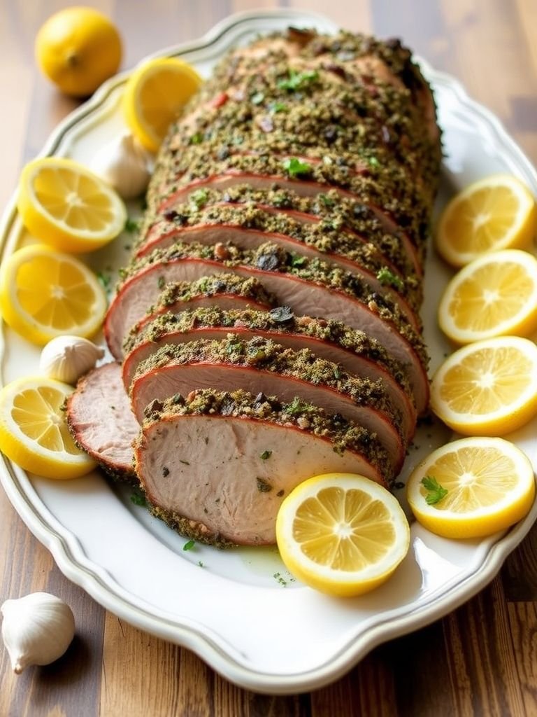 Garlic Herb Pork Shoulder Roast