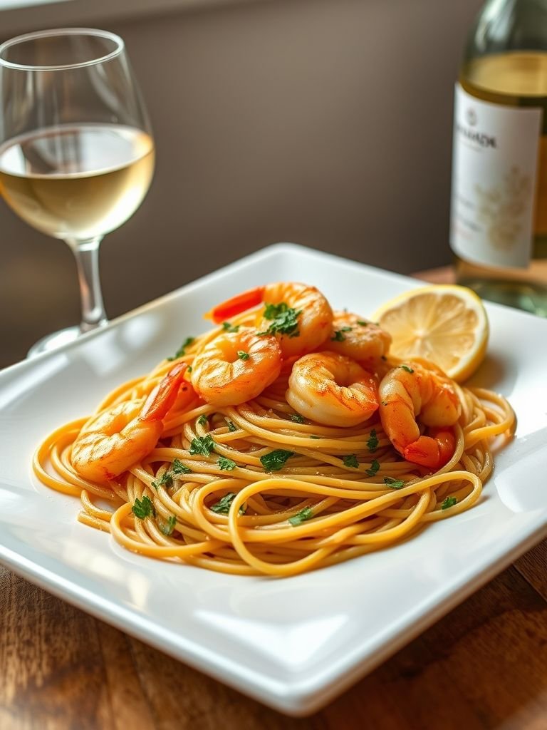 Garlic Shrimp Pasta