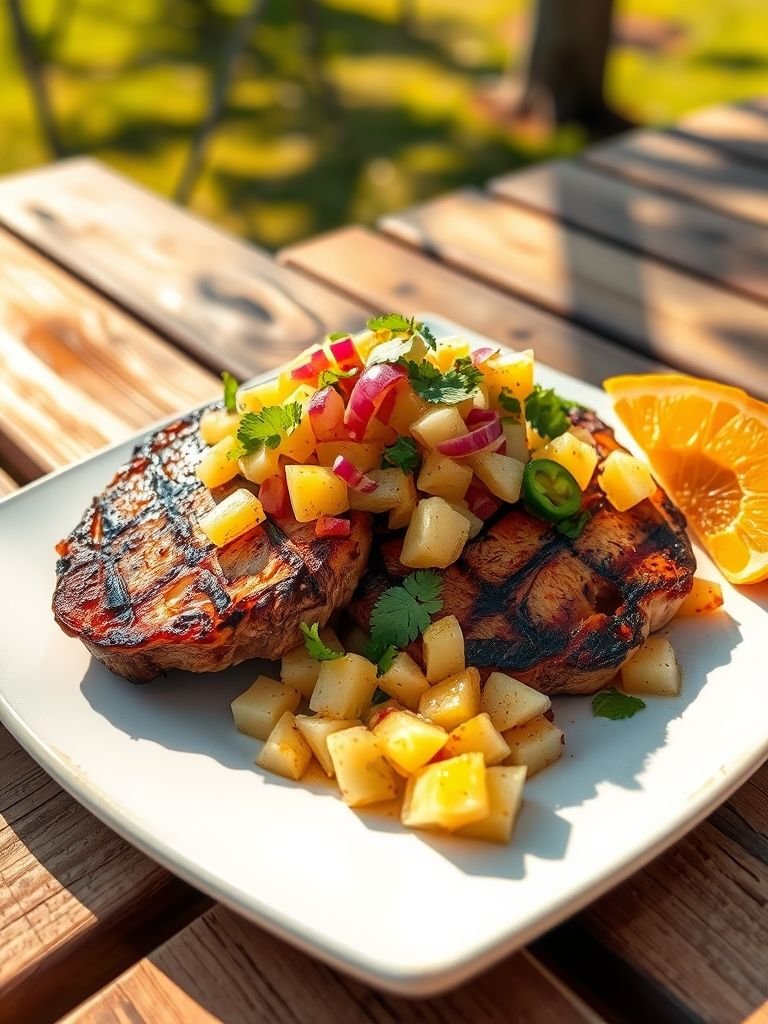 Grilled Pork Chop Recipes with Pineapple Salsa