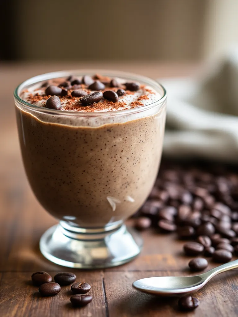 High-Protein Mocha Chia Pudding