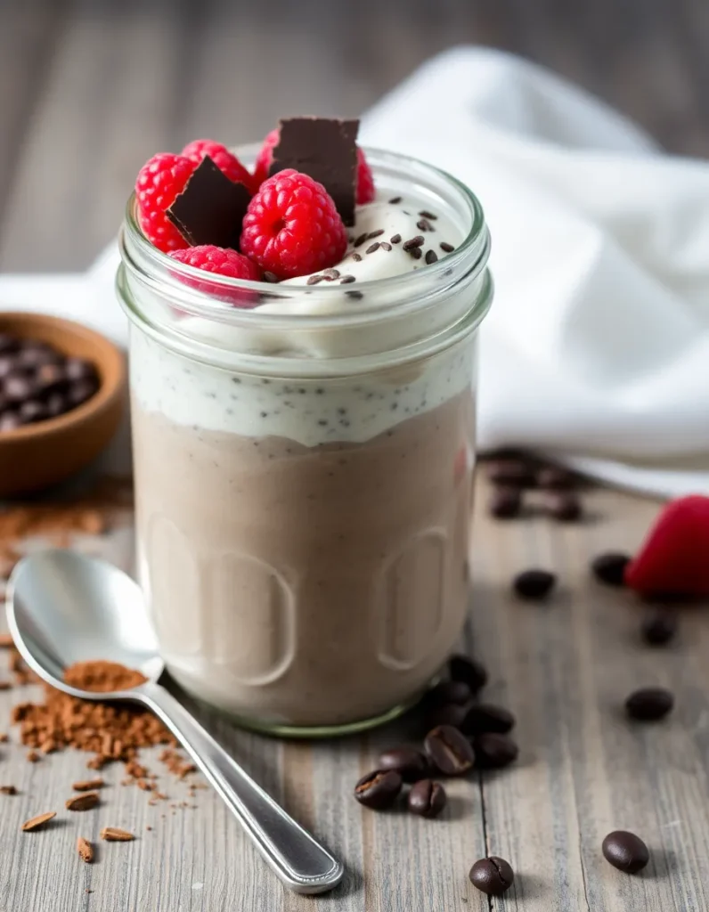 High-Protein Mocha Chia Seed Pudding