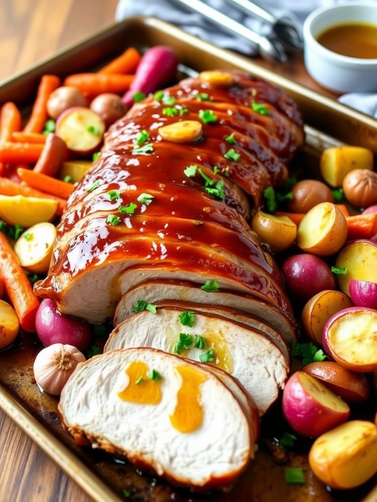 Honey Garlic Pork Tenderloin (Sheet Pan Style)