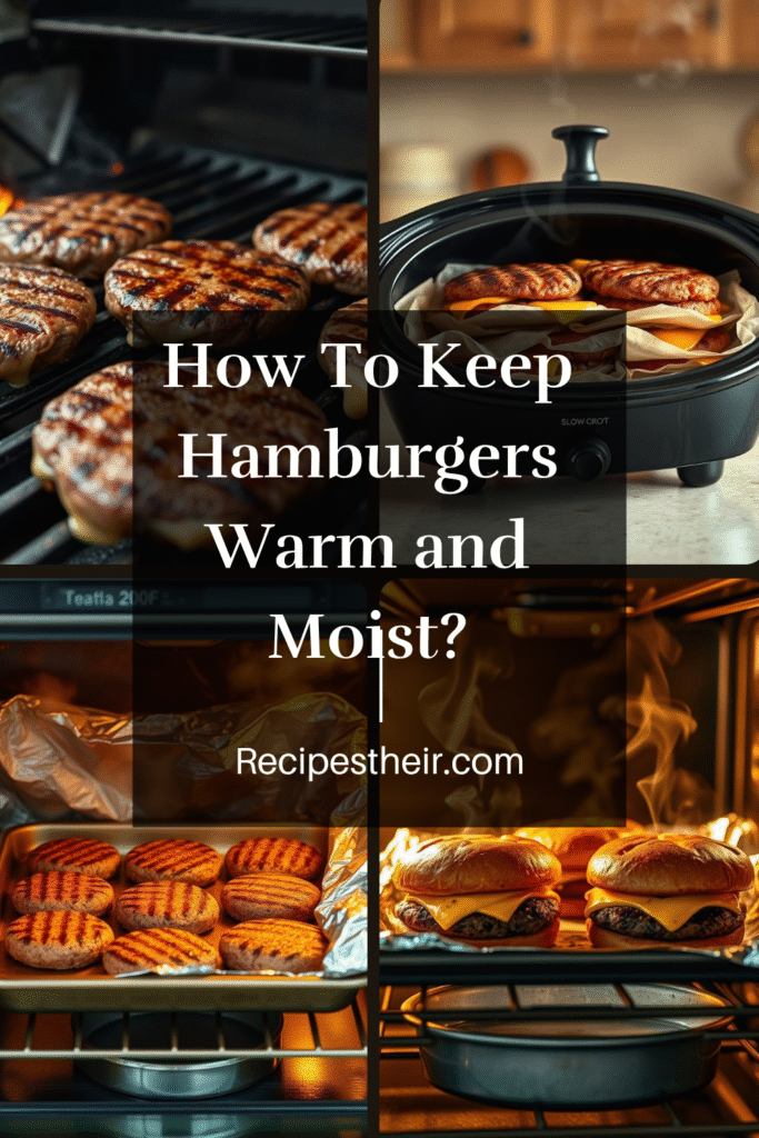 How To Keep Hamburgers Warm Moist