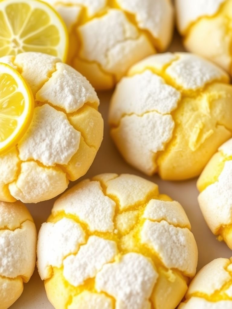Lemon Crinkle Cookies